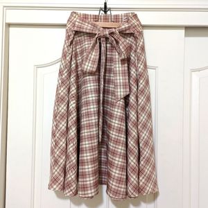 Plaid Midi Skirt